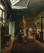 Auguste Moreau dans son atelier (Auguste Moreau-Deschanvres) - Muzeo.com