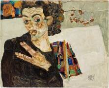 Auto-Portrait, 1911 (Egon Schiele) - Muzeo.com