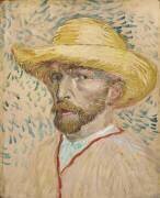 Autoportrait avec chapeau de paille (Vincent van Gogh) - Muzeo.com