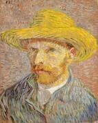 Autoportrait avec un chapeau de paille (Vincent van Gogh) - Muzeo.com
