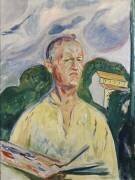 Autoportrait à la Palette (Edvard Munch) - Muzeo.com