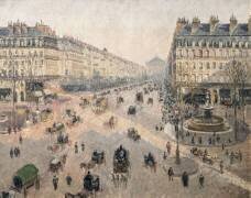 Avenue de l'Opéra, soleil, matinée d'hiver (Camille Pissarro) - Muzeo.com