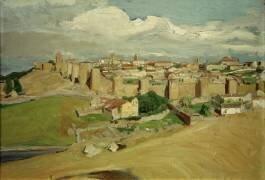 Avila, vue de la ville (Joaquin Sorolla y Bastida) - Muzeo.com