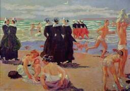 Baignade au Pardon de Sainte-Anne-la-Palud (Maurice Denis) - Muzeo.com
