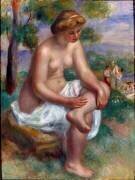 Baigneur assis dans un paysage appelé Eurydice (Auguste Renoir) - Muzeo.com
