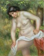 Baigneur se séchant avec un chiffon blanc (Auguste Renoir) - Muzeo.com