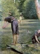 Baigneurs sur les Bancs de l'Yerres (Gustave Caillebotte) - Muzeo.com