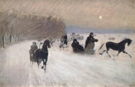 Balade en Traîneau (Giuseppe de Nittis) - Muzeo.com