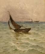 Barque de pêche à Trouville (Frank Myers Boggs) - Muzeo.com