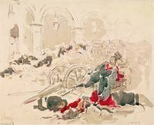 Barricade de la rue de Rivoli pendant la Commune de Paris (Daniel Vierge) - Muzeo.com