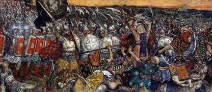 Bataille de Koulikovo le 8 septembre (Victor Mikhailovich Vasnetsov) - Muzeo.com
