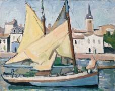 Bateau et église, La Chaume (Albert Marquet) - Muzeo.com