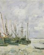 Bateaux (Eugène Boudin) - Muzeo.com