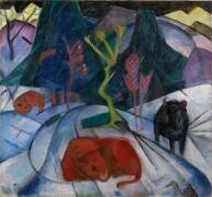 Bison en hiver (Franz Marc) - Muzeo.com