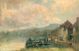 Bords de Seine à Croisset, près de Rouen (Albert Lebourg) - Muzeo.com