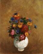Bouquet de Fleurs dans un Vase Blanc (Odilon Redon) - Muzeo.com