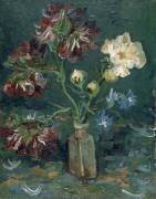 Bouteille avec pivoines et delphiniums bleus (Vincent van Gogh) - Muzeo.com