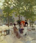 Café parisien (Constantin Korovine) - Muzeo.com
