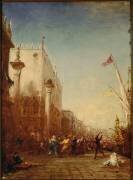 Carnaval à Venise, quai des Esclavons (Félix Ziem) - Muzeo.com