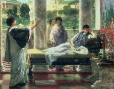 Catulle lisant ses poèmes dans la maison de Lesbie (Lawrence Alma-Tadema) - Muzeo.com