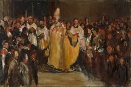 Cérémonie religieuse (Adolphe Péterelle) - Muzeo.com
