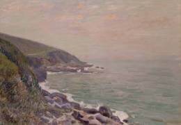 Côtes du Pays de Galles dans la brume (Alfred Sisley) - Muzeo.com