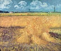 Champ de blé avec gerbes (Vincent van Gogh) - Muzeo.com