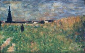 Champs en été (Georges Seurat) - Muzeo.com