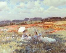 Champs près de Londres (Giuseppe de Nittis) - Muzeo.com