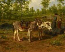 Charbonnier avec ses deux ânes (Rosa Bonheur) - Muzeo.com