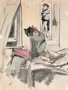 Chat assis près d'une fenêtre (Pierre Bonnard) - Muzeo.com