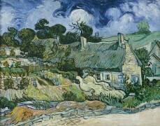 Chaumes de Cordeville à Auvers-sur-Oise (Vincent van Gogh) - Muzeo.com