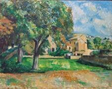 Châtaigniers et ferme du Jas de Bouffan (Paul Cézanne) - Muzeo.com