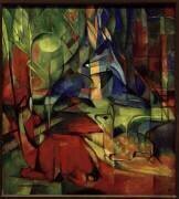 Chevreuils dans la forêt II (Franz Marc) - Muzeo.com