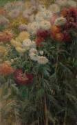Chrysanthèmes au Jardin de Petit-Gennevillers (Gustave Caillebotte) - Muzeo.com