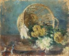 Chrysanthèmes ou Le Panier renversé (Berthe Morisot) - Muzeo.com