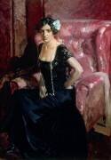 Clotilde en robe du soir (Joaquin Sorolla y Bastida) - Muzeo.com