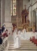 Communion à l'église de la Trinité (Henri Gervex) - Muzeo.com