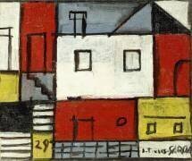 Composition en cinq couleurs (Joaquin Torres-Garcia) - Muzeo.com