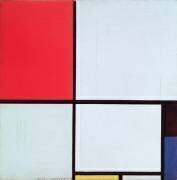 Composition rouge, noir, bleu et jaune (Piet Mondrian) - Muzeo.com