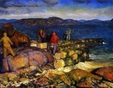 Constructeurs de Quais (George Wesley Bellows) - Muzeo.com