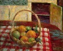 Corbeille de fruits sur une table (Pierre Bonnard) - Muzeo.com