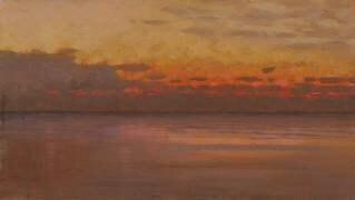Coucher de soleil sur la mer (William Bright Morris) - Muzeo.com
