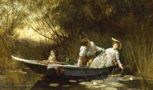 Couple dans une barque (Luke Fildes) - Muzeo.com