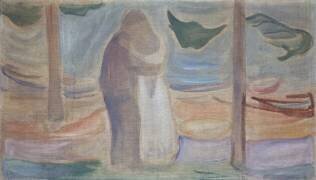Couple sur la plage (Edvard Munch) - Muzeo.com