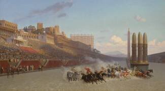 Course de chars (Jean-Léon Gérôme) - Muzeo.com
