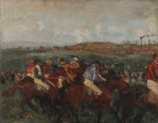 Course de gentlemen, avant le départ (Edgar Degas) - Muzeo.com