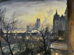 Crépuscule à Londres depuis l'Adelphi (Christopher Nevinson) - Muzeo.com