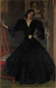 Dame de Sorolla en noir (Joaquin Sorolla y Bastida) - Muzeo.com