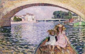 Dans le bateau (Henri Lebasque) - Muzeo.com